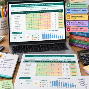 Registro de tablas de multiplicar
